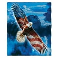 thumbnail image 5 of Dmlowu 4th of July Decorations Fleece Blanket 28x39" Luxury Soft Blanket Multifunctional Bed Blanket Independence Day Warm Throw Blanket for Couch Travel Camping Living Room Home Decor, 5 of 5