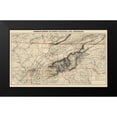 thumbnail image 2 of Bache 14x10 Black Modern Framed Museum Art Print Titled - Mountain Region North Carolina Tennessee, 2 of 5