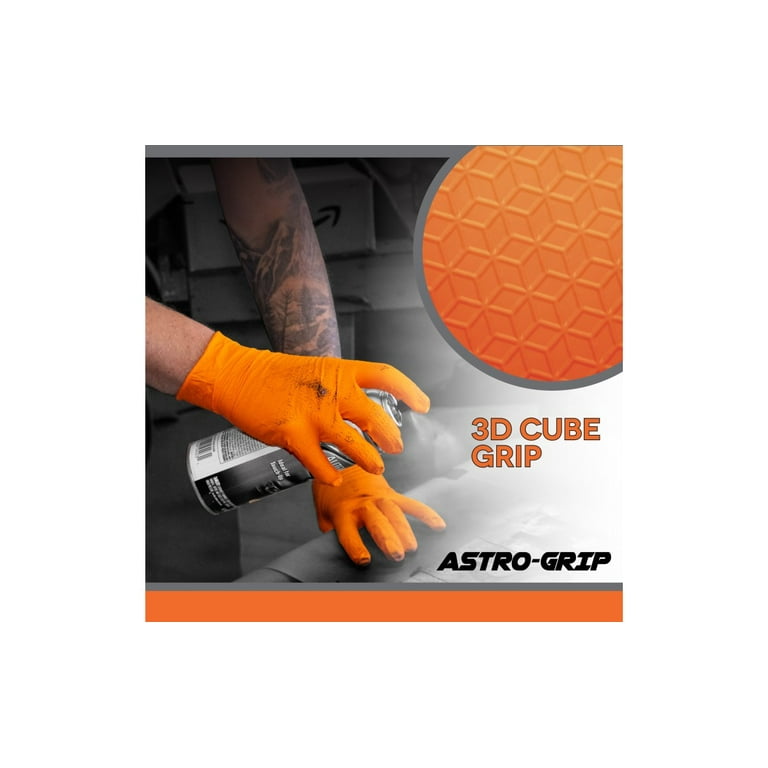 Astro-Grip 66472 Powder-Free Exam Grade Nitrile Disposable Gloves