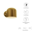 thumbnail image 5 of Avenue 1-Light Wall Sconce Satin Brass, 5 of 7