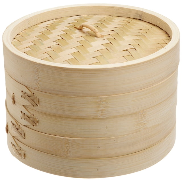 Vaporizador de bambú JapanBargain de 15 cm de 3 niveles para dim sum
