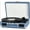 Blue, variant on Vinyl Record Player Bluetooth Vintage Portable Suitcase Turntable with Built-in Speakers 3-Speed Belt-Driven Record Player Support RCA Output and Headphone Output