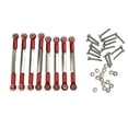 thumbnail image 3 of 8 varillas de tracción con tuerca M3 para camiones RC WPL 1/16 rojo, 3 of 9