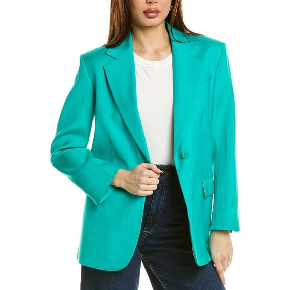 Sandro womens Suit Blazer, 42, Green