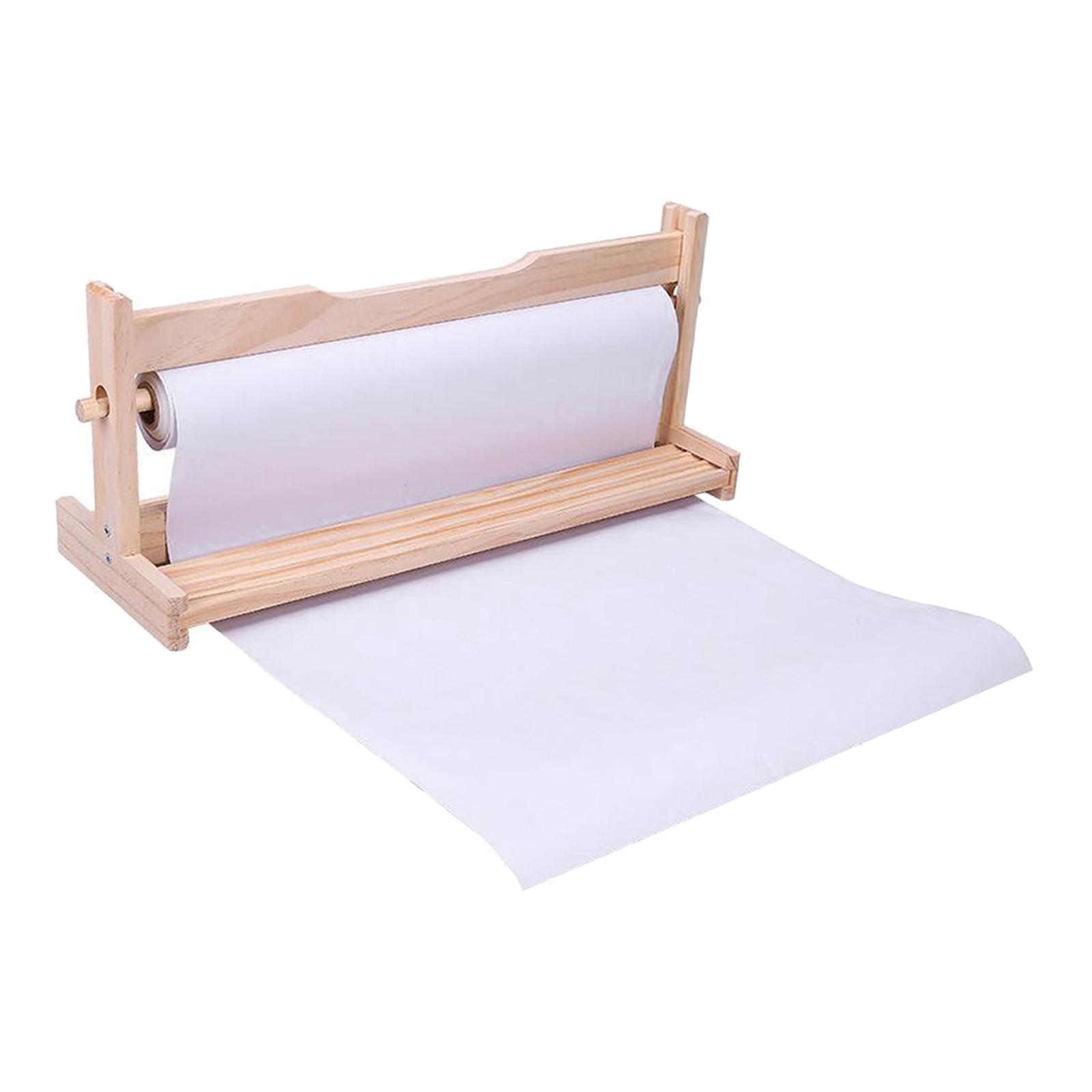 Paper Rolll Holder Tabletop Drawing Paper Roll Dispenser with Starter Paper  Roll Included for Drawing Coloring Sketching