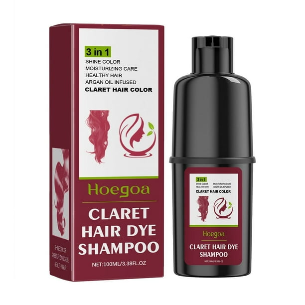 Autorización Champú para el cabello para mujeres Champú para teñir el cabello, Cubre las canas, Champú para teñir el cabello, Champú para teñir el cabello a base de plantas naturales, Colores i