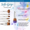 thumbnail image 4 of SG310 | Soft-Grip™ 5pc Synthetic Sable Variety Brush Set, 4 of 8