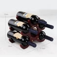 thumbnail image 5 of Wooden Wine Rack Wine Holders Kitchen Assembled Display Stand Organizer Bar Storage Tool Bar Wine Bottle Display Rack1 x Wooden display rack for wine, 5 of 6