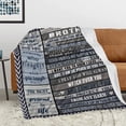 thumbnail image 4 of Brother Blanket, 60"x50", Polyester, Lightweight, Travel, All Seasons, Graduation Gift for Brother from Sister, 4 of 9