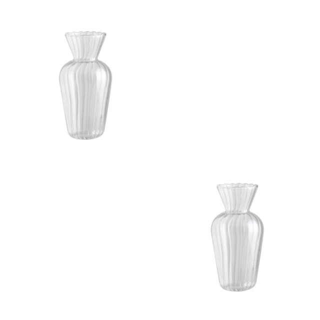 Naiovety Estilos nórdicos Jarrones de vidrio transparente Planta Maceta Terrario Arreglo Contenedor para la decoración de la boda Type1 NO1