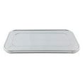 thumbnail image 2 of Drevy Disposable Aluminum Lid Cover for Third 1/3 Size Aluminum Steam Table Pan (Pack of 100), 2 of 3