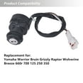 thumbnail image 4 of Ignition Key Switch 5LP825100000 Replacement for 2002-2006 Yamaha Warrior Bruin Grizzly Raptor Wolverine Breeze 660r 125 250 350 700, 4 of 5