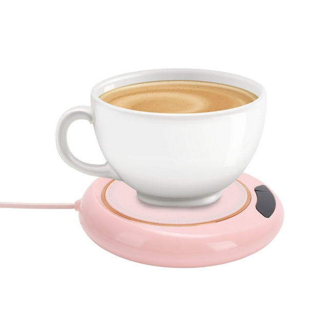 Calentador De Tazas Eléctrico Inteligente, Placa De Calentamiento Rápido De Temperatura Ajustable Para Café, Té, Leche, Oficina, Hogar, ABS