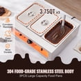 thumbnail image 5 of VEVOR Chocolate Tempering Machine Chocolate Melting Pot 26.5 Lbs 3 Tanks, 5 of 9