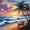 Beach 03, variant on Manfei Beach Double Heart Sunset Wave Full Size Comforter Sets for Kids Boys and Girls, Romantic Coastal Print Bedding Sets, Reversible 3pcs, 1 Comforter and 2 Pillowcases