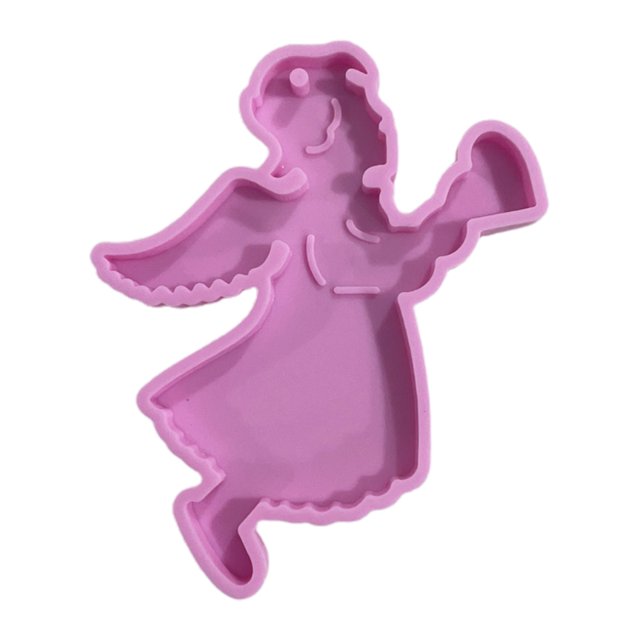 Techinal Shiny Christmas Keychain Mould Silicone Epoxy Resin Molds DIY Necklace Jewellery Making Keychain Decoration