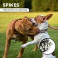 thumbnail image 2 of Spiked Dog Cat Collar Male Black Soft Leather Spike Puppy Collars Adjustable Mushroom Anti Bite Studded Dog Collars for Small Medium Large Dogs Chihuahua Yorkshire Pit Bull, 2 of 8