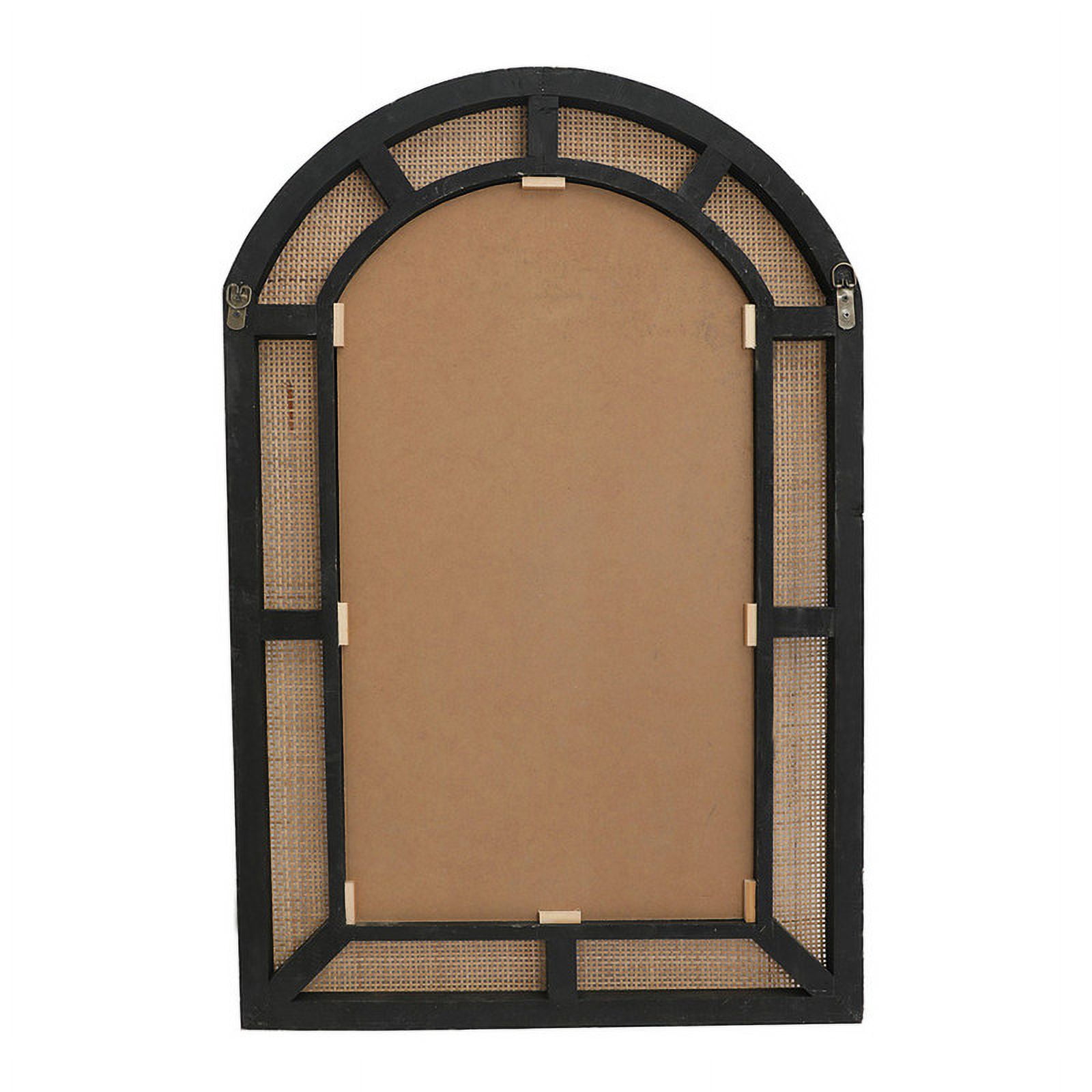 Delara Boho Arch Rattan Wall Mirror