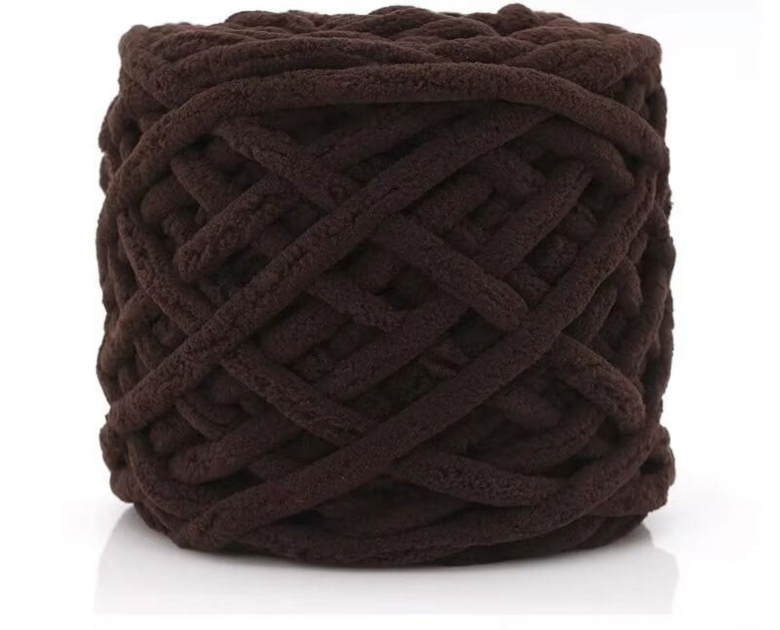 Chunky Chenille Yarn 8 Pack - Super Bulky Fluffy Yarn For Blankets, Scarves & Crochet Projects