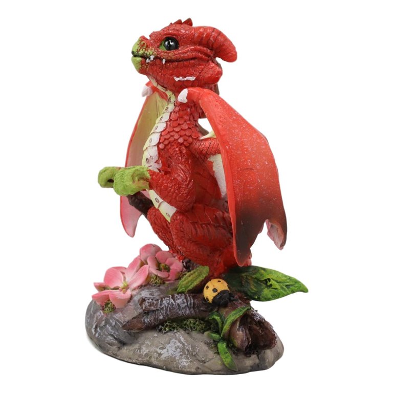  Ebros Colorful Garden Fruits and Berries Green Thumb Dragon  Statue by Stanley Morrison Medieval Fairy Dragons Fantasy Decor Figurine  (Very Berry Raspberry) : Patio, Lawn & Garden