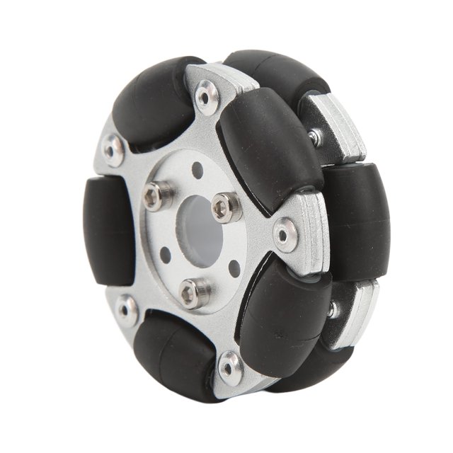 Robot Omni Wheel Replacement, Robot Omni Wheel 60mm Diameter Aluminium Alloy 360 Degree Rotation With Screw For DIY