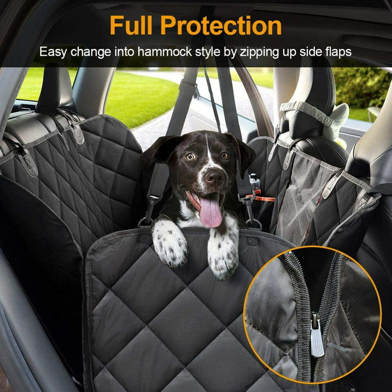 SEVVIS Car Seat Cover for Dogs - Dog Hammock for Car Backseat - Dog Car  Seat Cover for Back Seat Waterproof,Car Hammock for Dogs with Mesh  Window,Dog