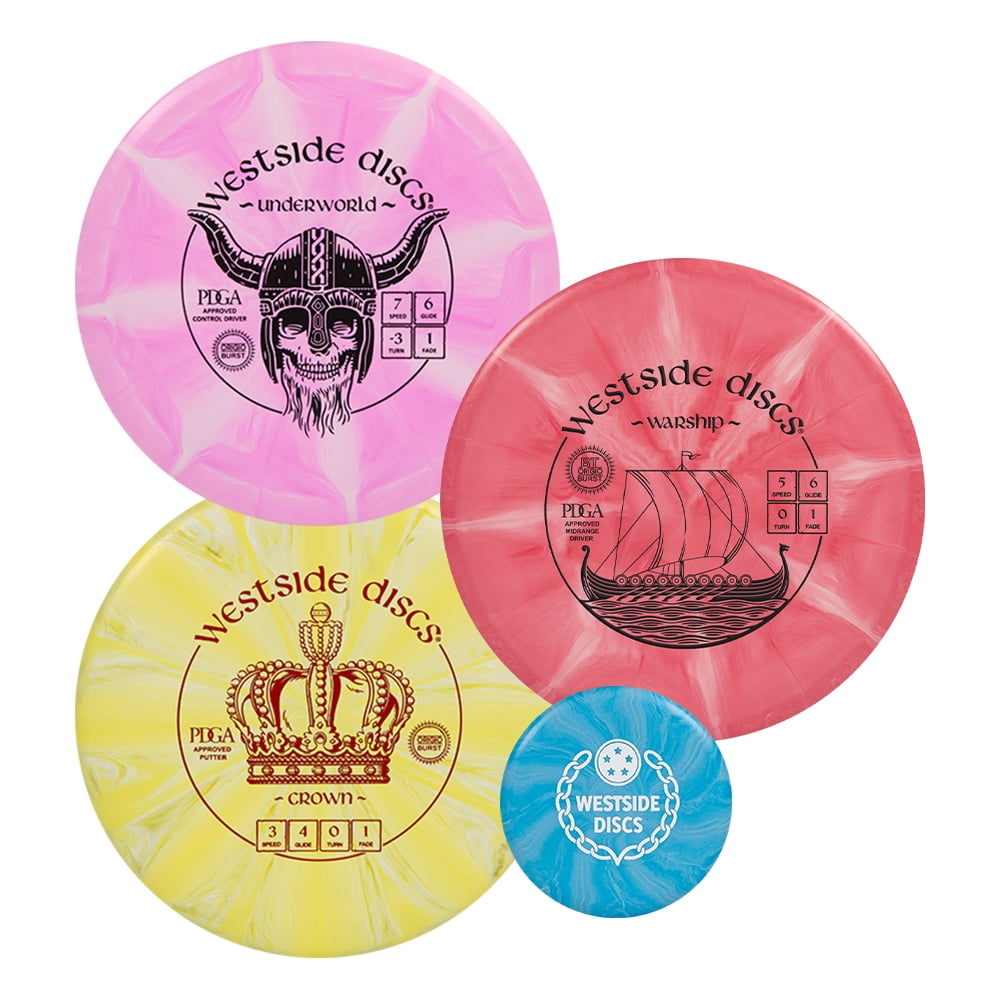 Westside Discs Origio Burst Disc Golf Starter Set (Colors will vary) (3 Pack)