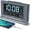 Gray, variant on Digital Alarm Clock with Battery Backup, 5 Inch Large Display, Auto Set Clock, USB Charging Ports, 12/24H