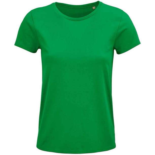 SOLS - Camiseta Crusader de Orgánica para Mujer (Verde Kelly)