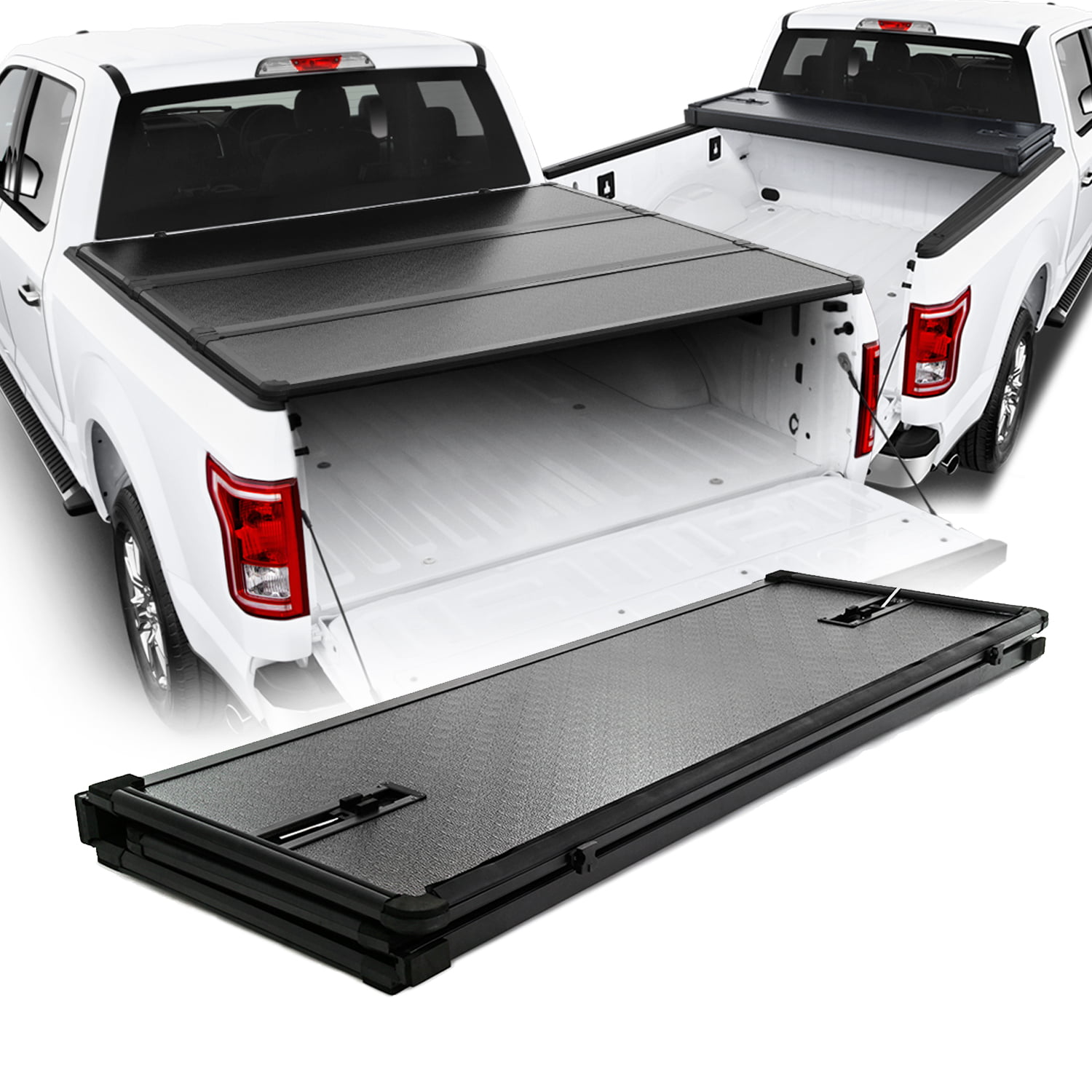 For 2015 2020 F150 66 Inches 56 Feet Fleetside Bed Hard Tri Fold Tonneau Cover