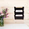 thumbnail image 2 of EASTIN adhesive mail holder 1 Set of Wall-Mounted Organizer File Document Holder Booklet Display Container Wall Hanging File Holder Plastic Wall Organizer Rack for Files 8.66”X4.53”X2.95”, 2 of 10