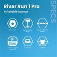 thumbnail image 4 of Intex: River Run 1 Pro - Teal - 55" Inflatable Tube, Floating Water Lounger, Phone Mount, Cup Holder, Storage Bag, Mesh Bottom, Backrest, 220lb Cap, 4 of 15