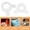 thumbnail image 2 of 2Pcs Ice Cream Maker Parts Small Snowflake Shape PP Material for Aesthetic Enhancement and Commercial Use, 2 of 8