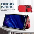 thumbnail image 3 of Funda tipo cartera para Huawei P30 con tarjetero y correa para el hombro para mujer, 3 of 5