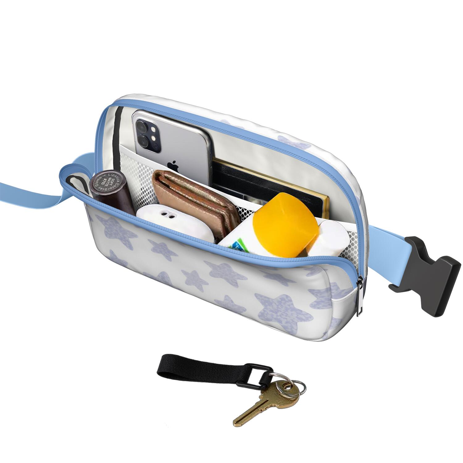 Cross Body Bag for Men&Women Waist Bag & Hip Bum Bag with Adjustable Strap for Outdoors Workout Traveling Starfish Sporty Waist Pack