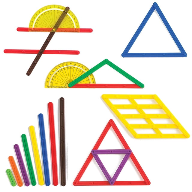 Set de construcción Edxeducation GeoStix Basic con 80 varillas