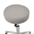 thumbnail image 3 of Round Stool Cover Waterproof Thicken Faux Leather Round Bar Stool Cover- Grey, 3 of 7