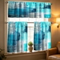 thumbnail image 7 of Three Piece Kitchen Curtain Set, Light Filtering Cafe Curtains With Valance For Basement Bathroom Small Windows Farmhouse Home Decoration And Privacy, 7 of 7