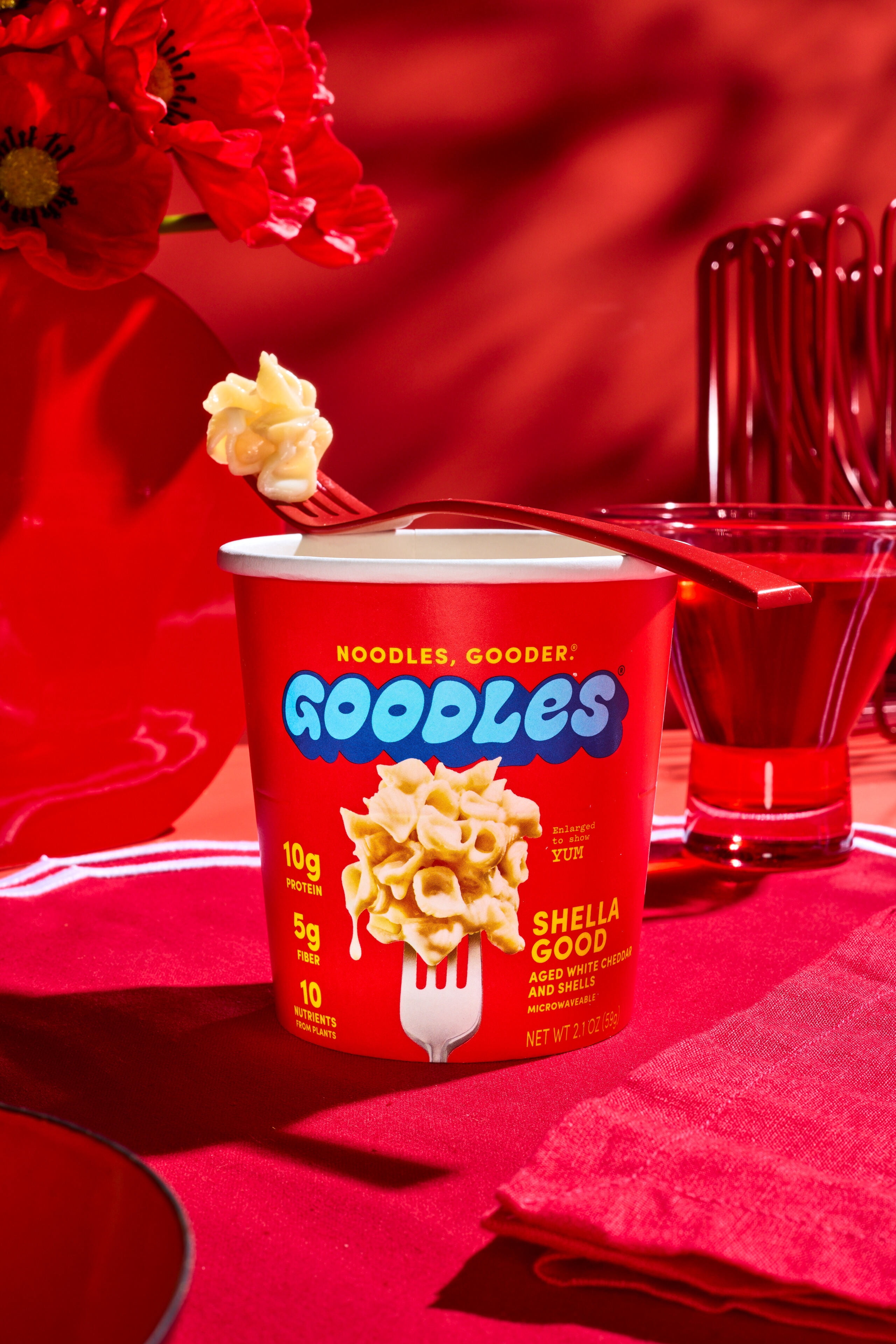 (12 pack) Goodles Mac & Cheese Shella Good Microwaveable Cup 2.1oz