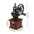 thumbnail image 3 of zhangmingg Style Manual Coffee Grinder Wooden Mill with Ceramic Core for Home Kitchen, 3 of 6