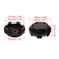 thumbnail image 3 of Unique Bargains Black 68mm Car Wheel Center Hub Caps with Carbon Fiber Pattern Sticker 4pcs, 3 of 3