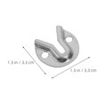 thumbnail image 2 of PENIKOKO 30Ud Clips De Montaje Para Y Marcos Plata Con De Llave Para Seguro En Pared, 2 of 8