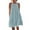 Light Blue-19, variant on Mittory Women's Hollow Out Halter Dresses Casual Sleeveless A-Line Tiered Swing Sundress Beach Vacation Mini Dress