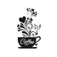 thumbnail image 1 of Naiovety Pegatina de pared de taza de café, arte de cafetería, pegatinas talladas a mano extraíbles, póster para cocina, sala de estar, TV, telón de Decoración del hogar Naiovety HA079048-00, 1 of 1