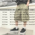 thumbnail image 3 of NAISIBABY Boys's Cargo Shorts Size 5, Baggy Fit Elastic Waist Cotton Summer Causal Fashion Shorts Green（5-15T), 3 of 4