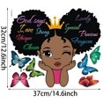 thumbnail image 5 of 1 pieza de pegatinas de pared inspiradoras para la habitación de los niños, decoración de pared de guardería, pegatinas de papel, decoración de pared para niña negra, 5 of 5