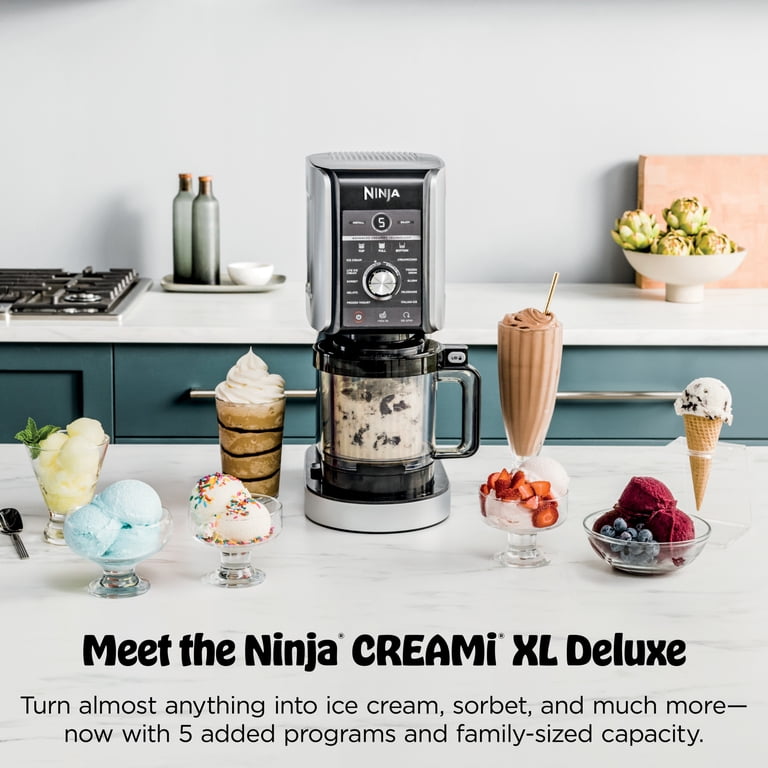 Ninja CREAMi Deluxe XL Ice Cream Maker, 11 Programs, 2 XL Pints