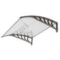 thumbnail image 3 of Lowestbest 40"×40" Windows Awnings, Outdoor Clear Door Window Awning, Silver & Gray, 3 of 6