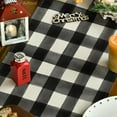 thumbnail image 3 of Touchbetter Buffalo Plaid Merry Christmas Tree Table Runner, Seasonal Truck Gifts Kitchen Dining Table Decoration for Outdoor Home Party 13x72 Inch, 3 of 6