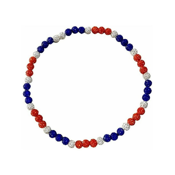 EZLIFE Collar con bola de discoteca de arcilla de colores, collar con cuerda elástica, accesorio para disfraz, regalo≥ N6C7